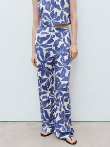 Джоггеры Jamie с цветочным принтом Mango, Medium Blue