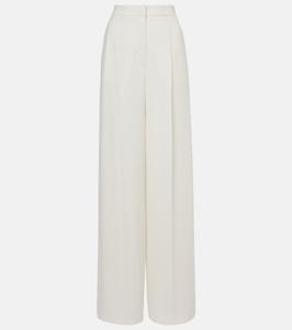 Брюки Manetta high-rise cady с широкими штанинами Max Mara, белый