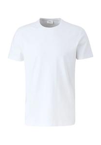 Футболка приталенного кроя, с круглым вырезом, мужская S.Oliver BLACK LABEL, белый