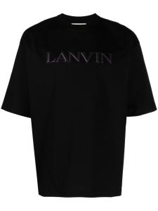 Футболка с логотипом Lanvin, черный