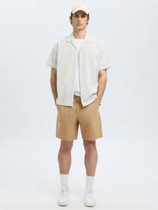 Хлопковые шорты-чинос Regular Selected, Kelp