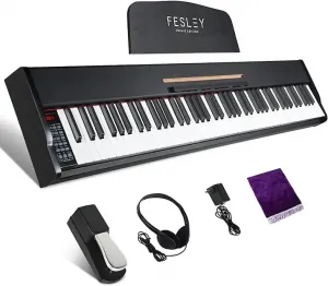 Fesley FEP300 Bluetooth пианино-клавиатура 88 клавиш MIDI-черная