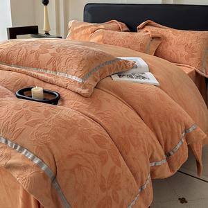 LUOLAI HOME Простыня 180 см с простыней на резинке (пододеяльник 200x230 см)