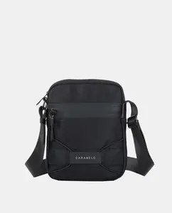 Большая мужская сумка через плечо Caramelo, черный