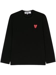 Comme Des Garçons Play футболка с нашивкой, черный