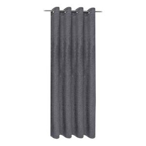 Штора с люверсами Gerster Ilia, 140x245x1 см, серый
