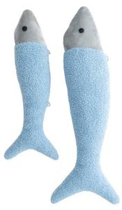 Подушка Crochetts Plüschtier Fische 2tlg, светло-голубой