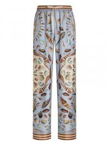 Dolce & Gabbana пижамные брюки с принтом, синий