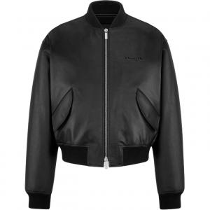 Кожаная куртка DIOR черная мужская