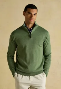 Джемпер hillside с молнией на четверть длины, стандартного кроя. Joules, Khaki Green