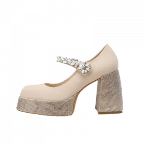 Туфли Мэри Джейн на массивном каблуке Women's Princess & Isabel, черные