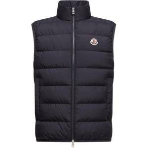 Moncler Безрукавка с нашивкой логотипа, Marine Blue