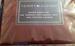 Tommy Hilfiger Комплект постельного белья, 4 предмета, размер Queen (160x200 см), сатин, 300 нитей, елочка
