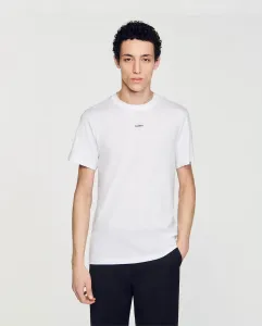 Футболка мужская с короткими рукавами и круглым вырезом Sandro, белый