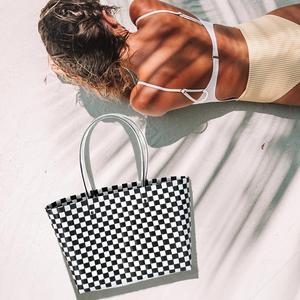 Сумка-шоппер с плетением корзин и ручкой-трубкой FASHNZFAB, черный