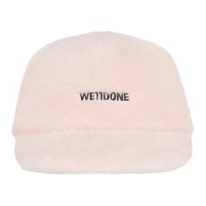 Бейсболка из акрила унисекс розовая WE11DONE