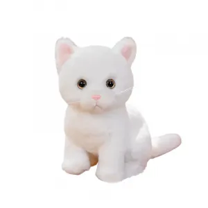 Пасторальная кошка в сидячей позе плюшевая кукла высота 26см длина 26см Mise