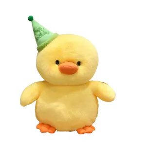 Плюшевая кукла в виде пингвина в праздничном колпаке, высота 25см/35см/45см OU DI PIG