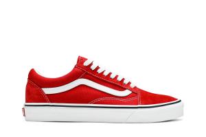 Кроссовки женские Old Skool Vans, красный/белый
