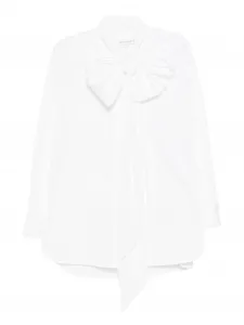 Блузка с бантом Carolina Herrera, белый