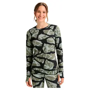 Базовый слой с длинным рукавом Burton Lightweight X Crew, зеленый