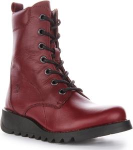 Женские современные боевые ботинки Fly London, Wine