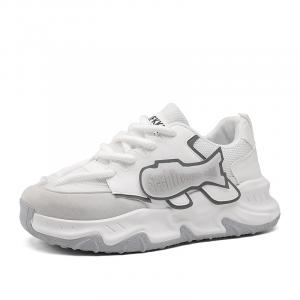 Низкие массивные кроссовки мужские SHOUBA, White