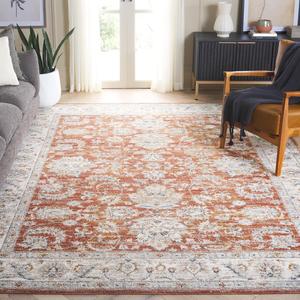 Ковер SAFAVIEH, 275 x 366 см, коллекции Avalon, Rust & Ivory, традиционный восточный, идеален для помещений с высокой проходимостью в гостиной, спальне, столовой (AVA220P-9)