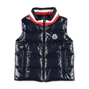 Жилет Moncler Enfant Merab с нашивкой-логотипом, синий