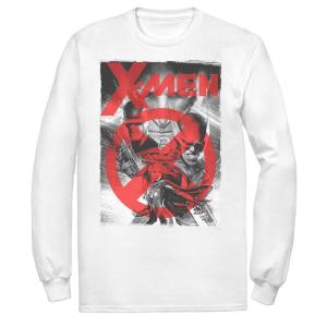 Мужская красная футболка с длинными рукавами и графическим рисунком Marvel X-Men Wolverine Cyclops Cable