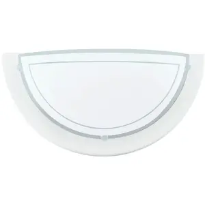 Светодиодный настенный светильник PLANET 1 настенный светильник с 1 плафоном, из металла и стекла, лампа E27, 1 шт. Настенный светильник, настенное освещение из металла и стекла, лампа, патрон E27 Eglo, белый