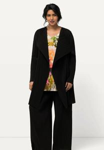 Кардиган WIDE COLLAR OPEN SHAPE PLEATED Ulla Popken, черный