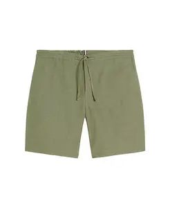 Мужские льняные шорты с хлопком и шнурком Ben Sherman, зеленый