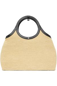 Courrèges Бежевая сумка-тоут цвета рафии для праздничного дня