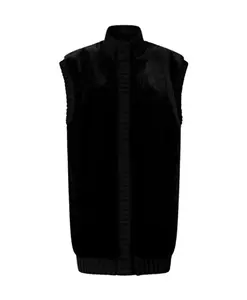 Генуэзский длинный жилет из искусственного меха Pinko, черный