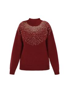 Faina Женский свитер бордового цвета