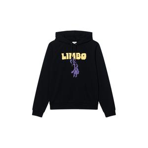 Принтованный худи на шнурке CELINE, черный