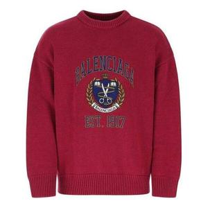 Свитер est. 1917 college logo crewneck sweater 'red' Balenciaga, красный