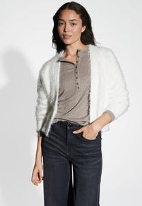 Кардиган OPUS RELAXED FIT STRAIGHT CUT, Milk/White