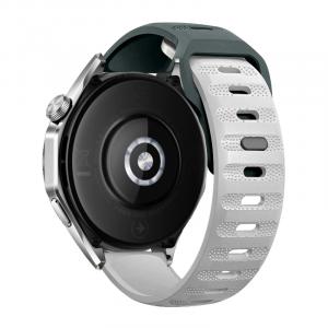 Ремешок Huawei совместимый силиконовый материал 217мм~224мм Penc Iwatch, темно-зеленый с оранжевым [два в одном]