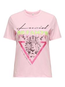 Футболка обычного кроя Lucy 15307412 Only, розовый