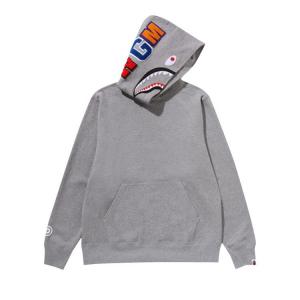 Худи BAPE Shark Pullover Hoodie 'Grey'