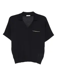 Футболка со стразами Peserico, синий