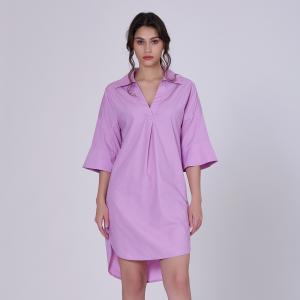 Минималистичное хлопковое платье-рубашка Smart And Joy, розовый