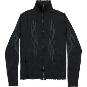 Кардиган на молнии Y2K Balenciaga, черный