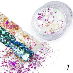 Фантастический эффект для декорирования гибридных лаков, УФ-гелей и акрила 1г Bling Bling Effect 7 -, AllePaznokcie