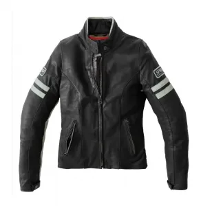 Винтажная женская куртка Spidi, пастельно-голубой/черный