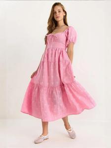 Bianco Lucci Летнее платье в светло-розовом цвете