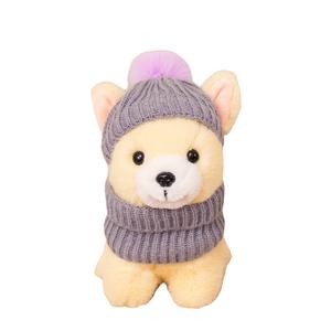 Зимние щенки плюшевая кукла высотой 20 см Pissie, серый