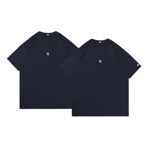 Футболка с коротким рукавом свободного кроя с заниженной линией плеча box unisex GXXX, синий